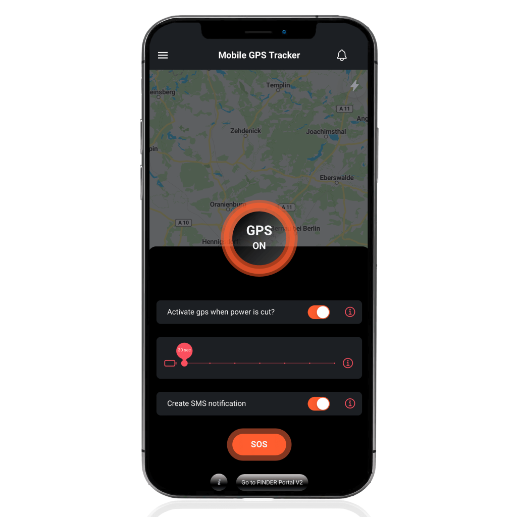 Mobile GPS Tracker - app Home