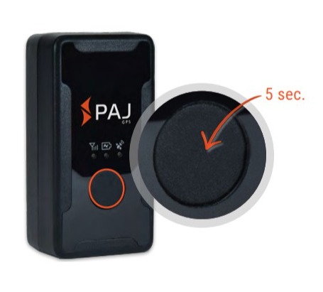 Enlarged view of SOS button in EASY Finder 4G GPS Tracker