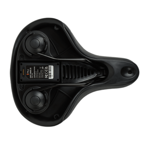 Bike-Saddle-for-PAJ-EASY-Finder-4G-bottom-view and easy finder in it