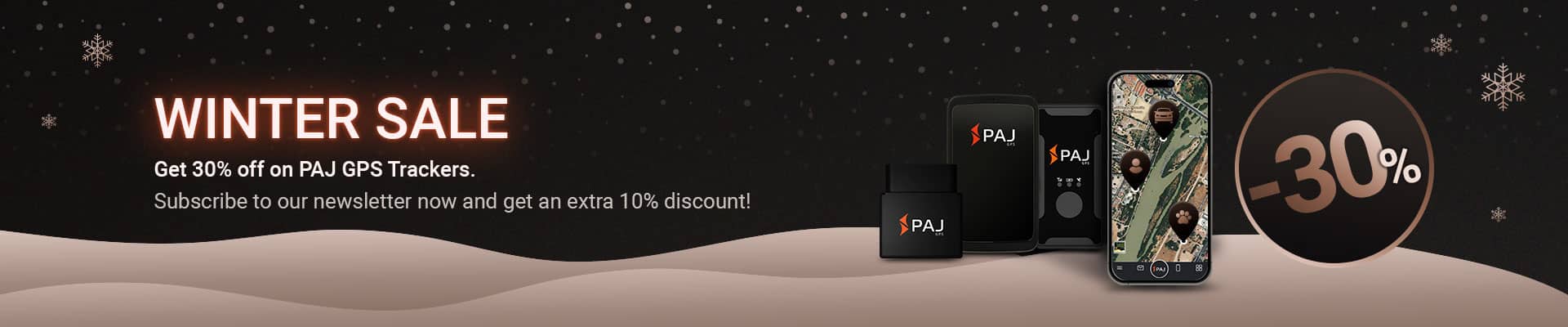 GPS Tracker Winter Sale: 30% off all PAJ GPS Trackers